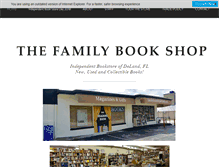 Tablet Screenshot of familybookshopdeland.com